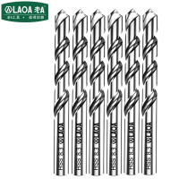 LAOA老A LA162102 麻花钻头高速钢不锈钢钻头金属开孔器8.3mm 6支装