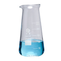 垒固 玻璃三角烧杯 带柄杯 LG三角烧杯250ml(2个)