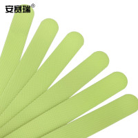 安赛瑞 自发光防滑贴 地面防滑条(12条装) 免剪裁自发光胶带出口通道荧光警示贴 2×20cm 25800