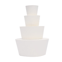 垒固 橡胶试管塞水管白胶塞烧瓶塞打孔器橡皮密封塞地漏下水道闷头 5#22-29mm 10个