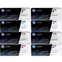 惠普(HP)四色硒鼓508A (适用HP M552/M553) 2套*黑色12000页彩色40000页
