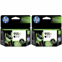 惠普(HP)L0S72AA 955XL 2个黑色墨盒大容量(适用HP 8210 8710 8720 8730 7730)2个*2000页