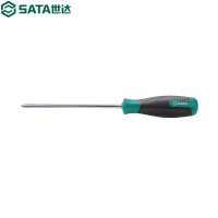 世达(SATA)T系列十字型橡塑柄螺丝批组合磁头起子改锥螺丝刀多功能63509(#1x150mm)