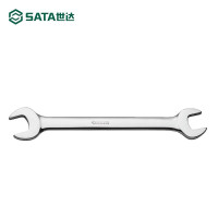 世达(SATA)英制全抛光双开口扳手梅花扳子板子五金工具呆扳手双头扳手41103(1/2x9/16英寸)