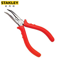 史丹利(STANLEY)84-054-23 红柄精密弯嘴钳 多功能尖头钳 手工尖咀钳 6英寸