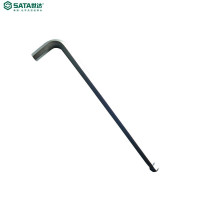 世达(SATA)铬钒钢特长球头内六角扳手雾面镀铬板子80106A(2.5mm)