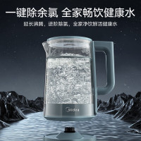 美的MK-SH01-I电水壶烧水壶家用电热水瓶恒温水壶保温壶大容量不锈钢控温双层高硼硅玻璃实时显温