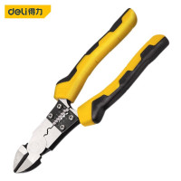 得力(deli)DL102008 带剥线斜嘴钳 斜口钳 偏口钳 剪线钳 多功能钳子 8寸