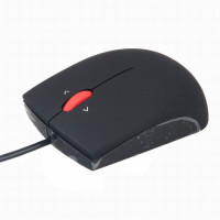 联想 ThinkPad 有线USB鼠标 笔记本电脑办公鼠标 0B47151(蓝光磨砂黑)