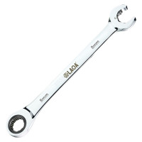 老A(LAOA)LA150608 梅开两用双棘轮扳手固定头梅花开口扳手多功能快速自动大扭力铬钒钢8mm