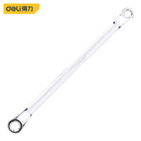 得力(deli) 镜面双梅花扳手32x34mm汽修双头梅花板手机修眼睛扳手DL33226 定制