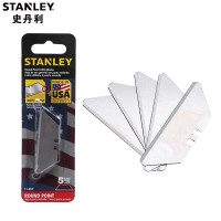 史丹利(STANLEY)11-987-81 重型美工刀刀片 梯形刀片 牛角勾型刀片 圆头刀片