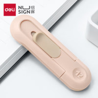 得力纽赛(nusign)迷你随身美工刀拆快递小刀 学生裁纸刀 红色NS065
