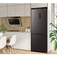 美的东芝冰箱515升十字对开门冰箱 雾化保鲜空间净味风冷无霜 一级变频GR-RF535WE-PM137绸缎灰[企业专享]