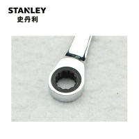 史丹利(STANLEY)91-874-1L-22 公制精抛光双向棘开两用快扳 开口梅花棘轮两用扳手 24MM