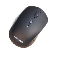 联想(Lenovo) 无线蓝牙双模鼠标 蓝牙5.0/3.0便携办公鼠标 人体工程学设计 Howard黑色