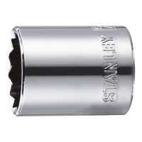 史丹利(STANLEY)12.5MM系列公制12角标准套头 1个 可定制 23mm86-555-1-22