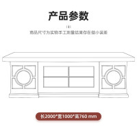 中伟办公家具老板桌总裁桌大班台办公桌实木贴皮经理桌2米