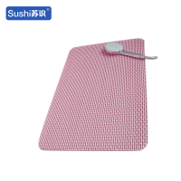 苏识 浴室防滑垫洗澡淋浴防摔防水脚垫镂空 60*90cm 粉色 块 1220096