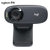 罗技(Logitech)C310高清网络摄像头 USB笔记本台式机摄像头 主播直播视频通话麦克风 灰色