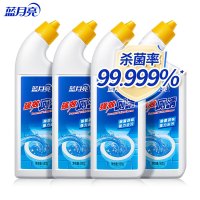 蓝月亮 强效厕清洁厕液洁厕灵马桶清洁剂 除菌去污除重垢500g*4瓶
