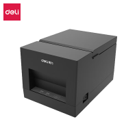得力(deli)DL-581PS票据打印机(黑) 收银热敏小票机 有线连接 美团外卖饿了么打印机自动接单出单