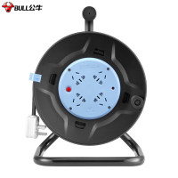 公牛(BULL) 卷线盘/工程接线/移动电缆电线盘/工地盘插 4位20米 1平方 GN-8030