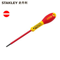 史丹利/STANLEY 双色柄一字绝缘螺丝批4x100mm 电工用起子改锥耐高压起子螺丝刀 65-412-14 可定制