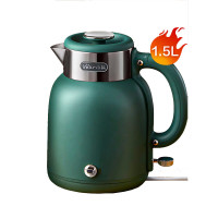 小熊烧水壶电水壶保温热水壶电热水壶开水壶1.5L大容量 ZDH-C15C1 复古绿 304不锈钢企业