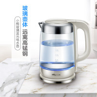 小熊(Bear) ZDH-A17G5电水壶电热水壶1.7L玻璃热水壶烧水壶304不锈钢家用高硼硅玻璃大容量