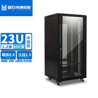 萤石海康机柜中档网络机柜服务器机柜监控交换机功放 中档,箱0.8梁1.5;1.2米高600深