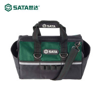 世达(SATA)便携背包工具包加厚帆布涤纶布多功能五金工具包维修工具包14英寸95196