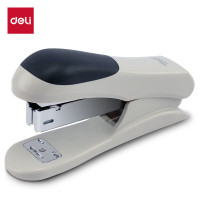 得力 12#轻巧便携订书机 25页办公桌面订书器 办公用品 白色0305