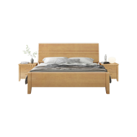 企诺 公寓床气动高箱原木色 1200*2160*980mm