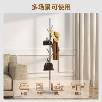 中伟轻奢简约现代不锈钢客厅挂衣架卧室时尚挂架创意收纳落地衣帽架银