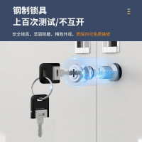 中伟 文件柜办公柜钢制铁皮资料档案储物拆装柜薄边大器械纯白色加厚款