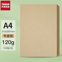 天章(TANGO) 牛皮纸封面牛皮打印纸 凭证封面纸 牛皮卡纸绘图绘画纸 A4牛皮纸120g 100张/包