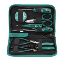 世达(SATA)9件套电工工具套装电讯维修工具电工高级检修工具螺丝刀扳手组合套装03750