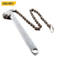得力(deli) 链条扳手9英寸(230mm)皮带钳皮带式 发动机机油滤清器管道钳DL7409 定制
