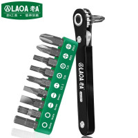 老A(LAOA)中国台湾原产薄壁棘轮螺丝批L型快速改锥起子 LA615010