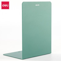 得力(deli)18cm高 桌面L型书立挡靠夹 2片/付 绿色78650