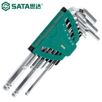 SATA 世达工具 9件加长球头内六角扳手组套 09105