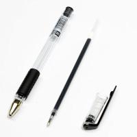 欧标(MATE-1ST)B12510.5mm不锈钢子弹笔头插盖式黑色中性笔12.00支盒(计价单位:盒)黑色