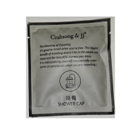 瑰柏松1.5C条形一次性浴帽透明洗澡防水防尘防油烟染发帽头套(100只)