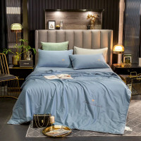 婵思 BZGTDC2000329 150*200/2.5斤 全棉喷气绣花 秋夏被 (计价单位:件) 蜜恋蓝