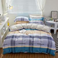 伊伊爱 TJ0NH02201492 /200*230cm纯棉条纹格子四件套 床上套件 (计价单位:套) 幽若格