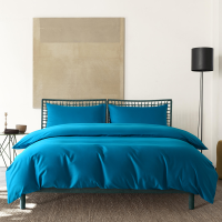 伊伊爱 TJ0SZ02201462 /220*240cm纯色纯棉空气缎四件套 床上套件 (计价单位:套) 阿布扎比蓝