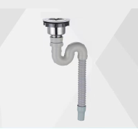 狼之吻 洗涤盆面盆水槽下水直接配件落水器 75mm