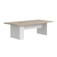 仓迪 P-WNA-T24A 会议桌洽谈桌 实木麻白+纳米原橡2400W×1200D×750H(MM)