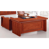 臻远ZY-BGZ-5油漆家具老板桌大班台办公桌主管经理桌含副柜1600*800*760mm 公差±5cm